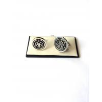 silver custom design cufflink
