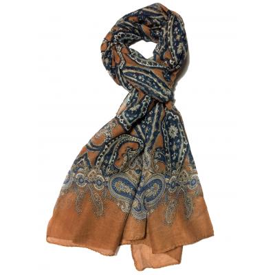 Camel Color, Navy Blue, Blue, Stone Color Scarf