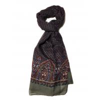RIGHT GREEN, BROWN, NAVY BLUE SCARF