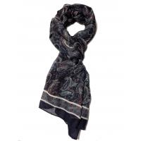 Navy Blue, Burgundy, White, Anthracite scarf